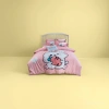 Pink cartoon aerial butterfly wedding bedding four-piece set, wedding home textile wedding red envelope button set details Picture